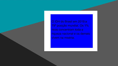 A realidade brasileira no IDH de 2019.