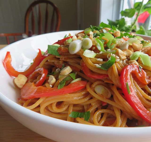 Peanut Sauced Easy Thai Noodles