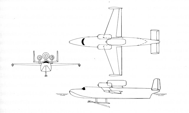 Convair Subplane threeview drawing