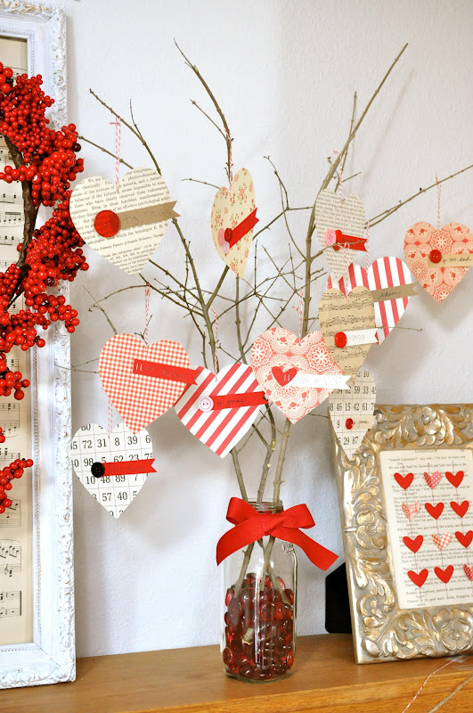 love notes valentine tree {valentine's craft} | Little Birdie Secrets