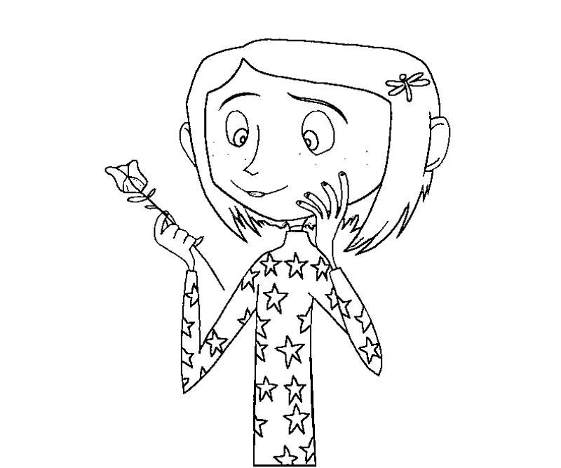 Printable Coraline Jones 5 Coloring Page