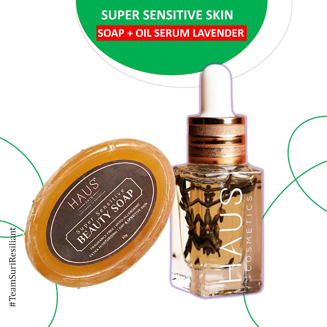 HAUS SKIN SUPER SENSITIVE BEAUTY SOAP + OIL SERUM LAVENDER KLIK PADA GAMBAR UNTUK TEMPAHAN