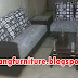 Sofa Minimalis Type 3.2 Meja Pojok Kain Bebas + Meja Kaca Model + 5 Bantal Besar 