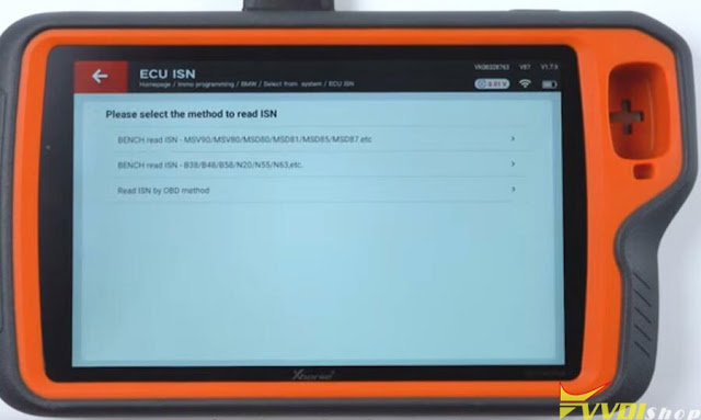 Xhorse VVDI Key Tool Plus Read BMW ISN 3