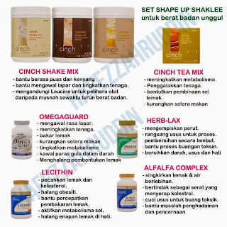  set turun berat shaklee