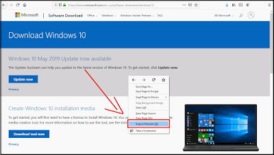Official Windows 10 Download ISO without Media Creation Tool