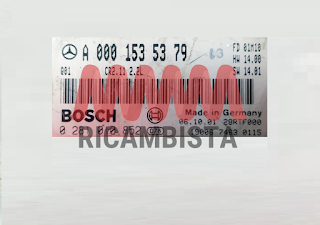 0281010852 A0001535379 Mercedes C200 2.2 CDI centralina motore Bosch