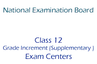 Class 12  Grade Increment (Supplementary ) Exam Centers 2075