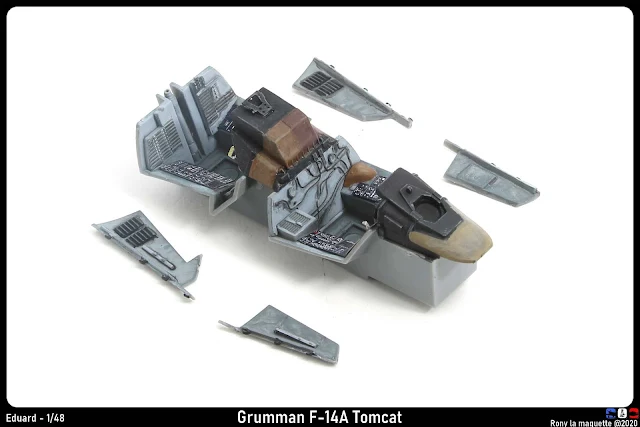 Cockpit du F-14A Tomcat d'Eduard au 1/48