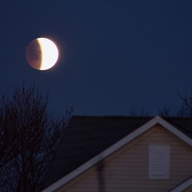 April 4, 2015 lunar eclipse in Indiana