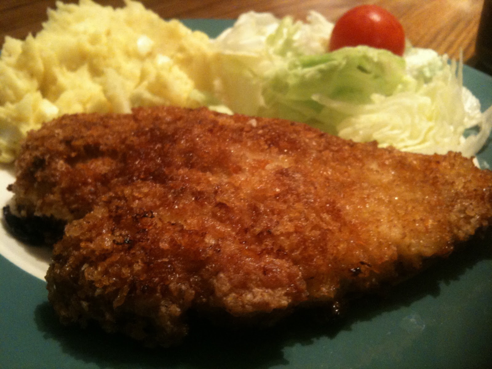 Pan-Fried, Oven-Baked Panko Chicken