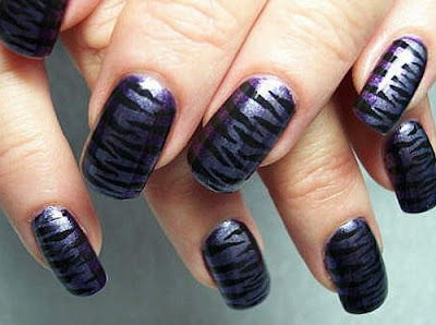 Zebra nail designs ideas