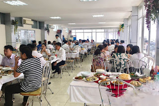 Đặt tiệc liên hoan 19 mâm tại công ty khoáng sản Việt Nam