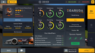 Tampilan Game Motorsport Manager Mobile 2 Android