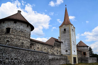 Entrance tower and bastions on the south side of the Castle Sukosd Bethlen