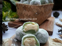 RESEP CARA MEMBUAT MOCHI PANDAN KACANG HIJAU