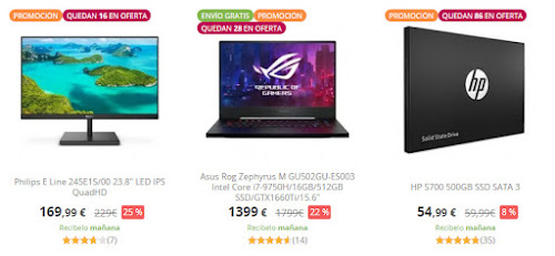 Mejores Ofertas especiales del boletín 13-11 de PcComponentes