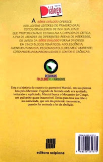 Escravo e guerreiro | Jair Vitória | Editora: Scipione | Coleção: Diálogo | Segmento: Regionais/Folclore/Meio Ambiente | 1997 | Contracapa |