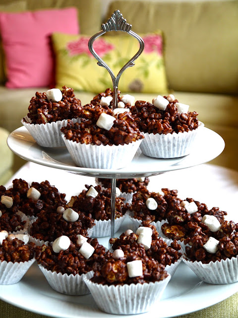 The Betty Stamp Lifestyle Blog Popcorn Salted Chocolate Rice Crispy Cakes