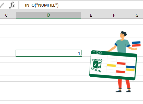 شرح صيغة الدالة INFO في برنامج مايكروسوفت Excel