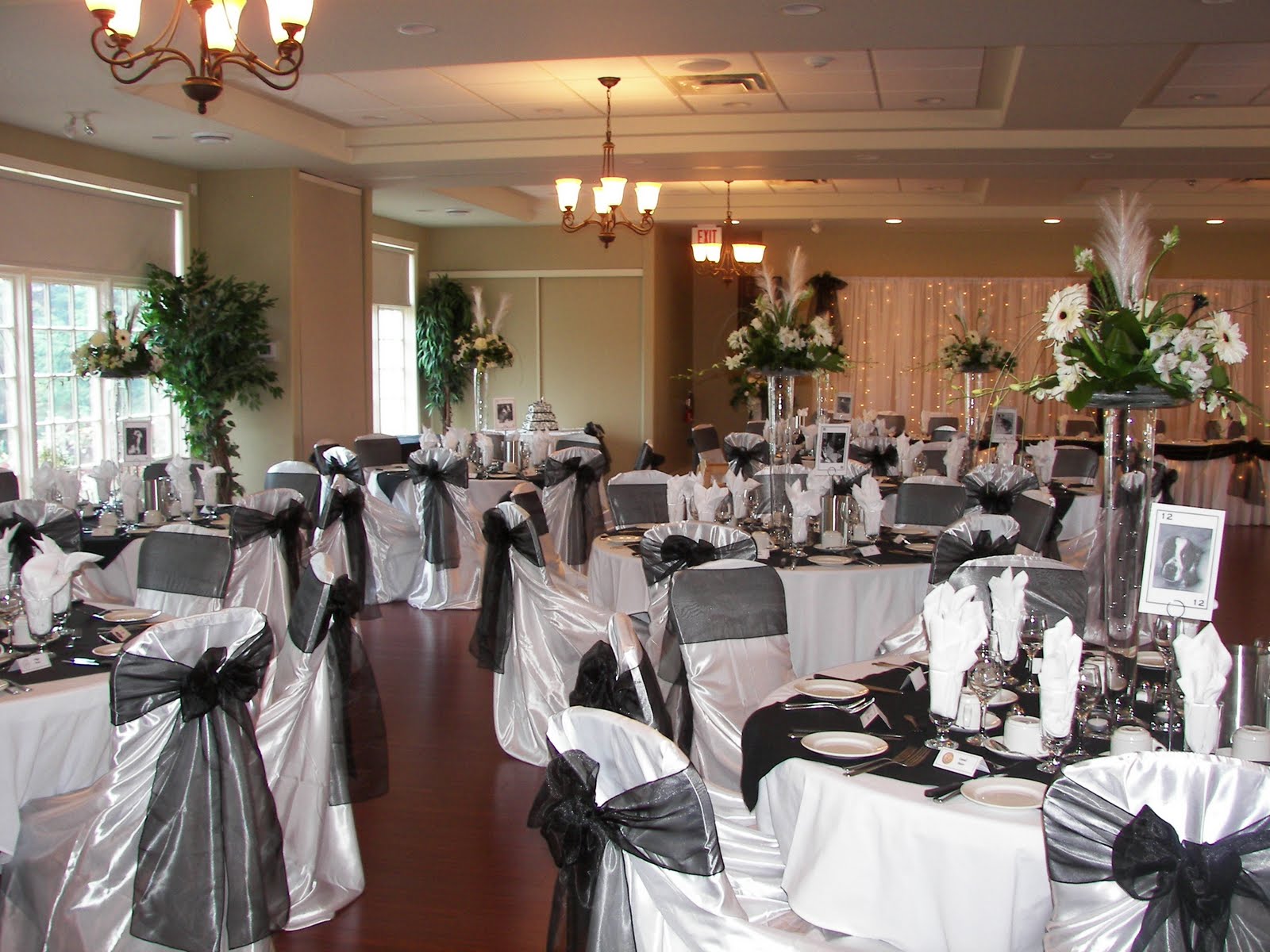 black and white weddings