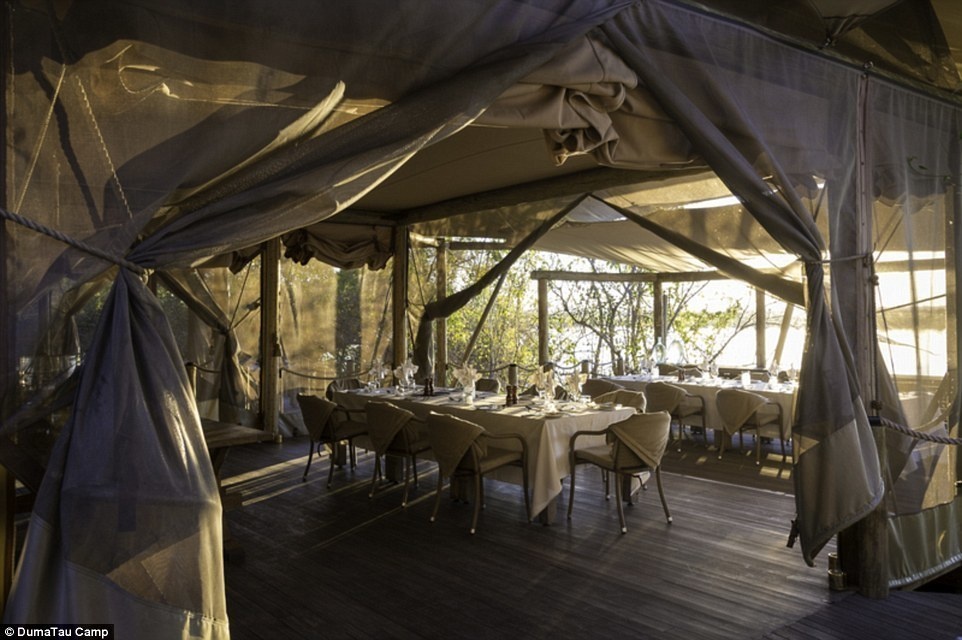 DumaTau Camp, Botswana - 15 Incredible Hotel Rooms Where You Can Sleep Under The Stars.