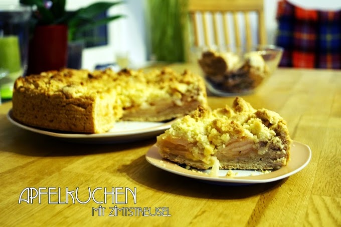 Apfelkuchen mit Zimtstreusel - einfach lecker und vegan