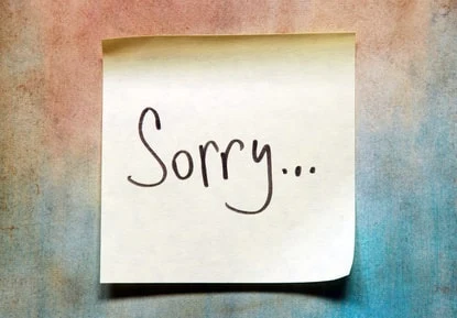 You don't have to apologize to someone who doesn't love you