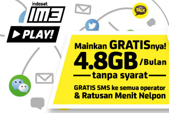 Cara Daftar Paket Internet IM3 Play Indosat