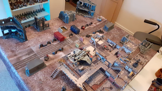 Warhammer 40k battle report - Eternal War -  The Four Pillars - 500 points - Night Lords vs Grey Knights