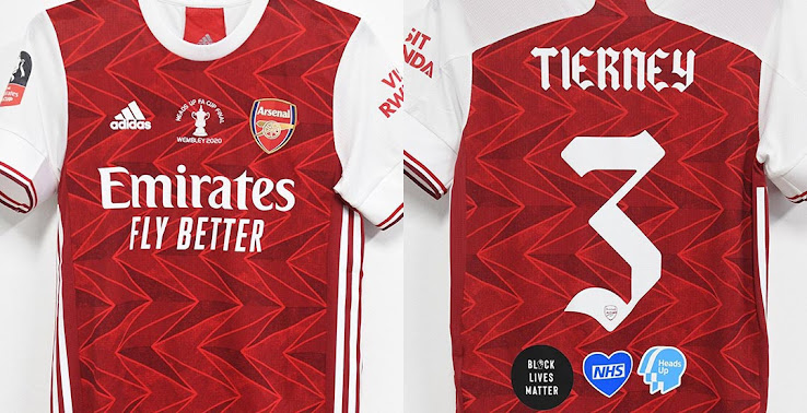 Arsenal Prasentiert Fa Cup 2020 Finale Trikot Einzigartige Schriftart Drei Besondere Logos Nur Fussball