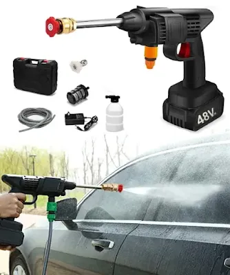 Wireless High-Pressure washer for Cars and Bikes