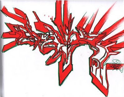Red Graffiti Digital New
