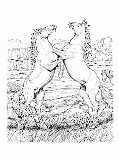 Desenhos para colorir de cavalos