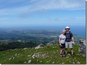 Us with the Atlantic in the background