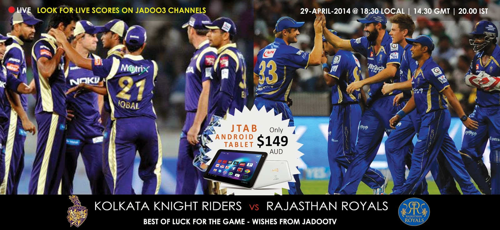 kkr vs rr ipl7 2014