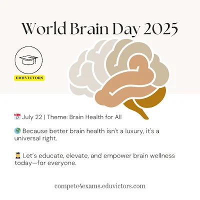 World Brain Day: A Student’s Guide to Brain Health #compete4exams #July22 #eduvictors