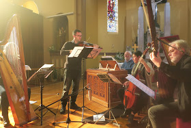 The Emperor's Fiddler recording sesson - Hannah Lane, David Irving, John O'Donnell, Laura Vaughan, Tommie Anderson