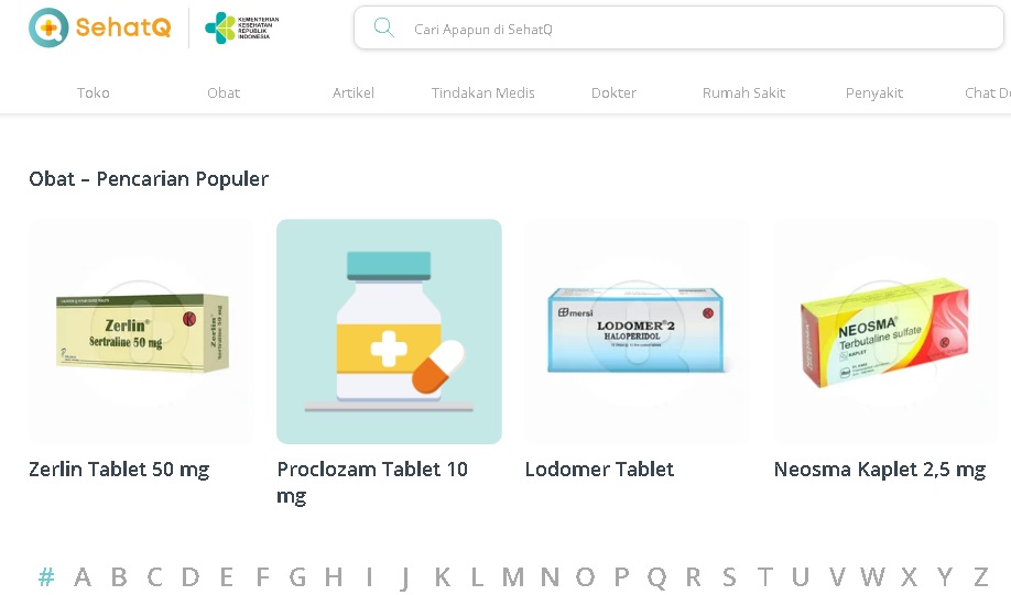 Direktori Obat Lengkap Hanya di SehatQ