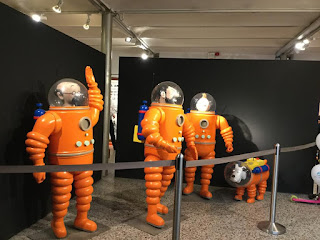 Pic of Tintin characters in spacesuits