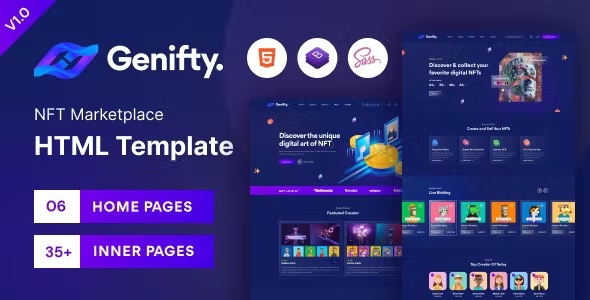 Best NFT Marketplace HTML Template