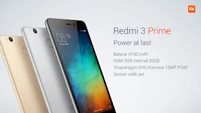 Spesifikasi Harga Xiaomi Redmi 3 Prime