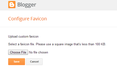 Step on How to Add Favicon to your Blogger Blog 