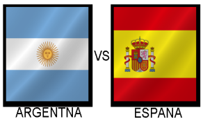 Resumen goles Argentina (4) VS España v(1) |Video goles