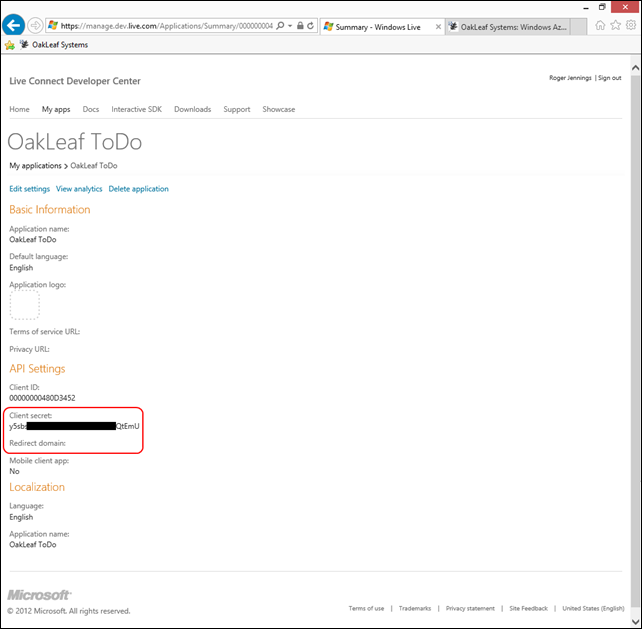 OakLeaf ToDoAppSettings