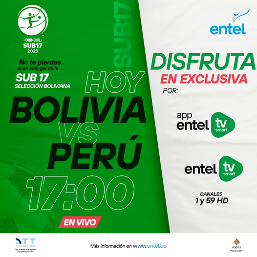 transmision Bolivia vs Peru