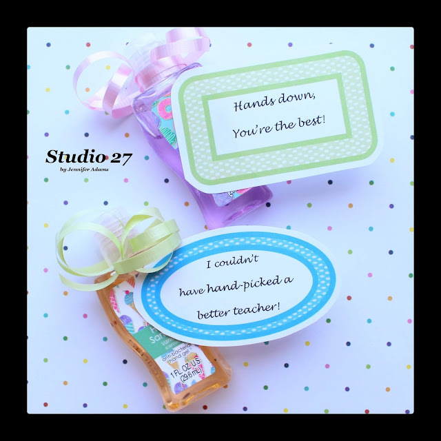 Back to School/ Teacher's Appreciation Week Printable Gift Tags