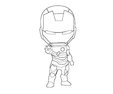 #7 Iron Man Coloring Page