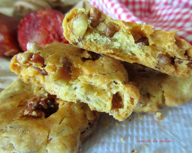 Cookies con chorizo y nueces