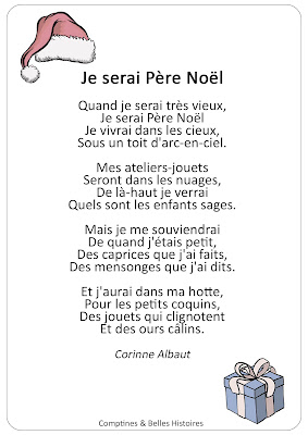 Je serai Père Noël - Paroles de la poésie pour les enfants pour Noel - Sélection de Poésie, Chansons et Comptines pour enfant - Par Comptines et Belles Histoires